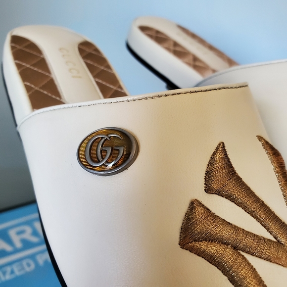 Gucci Princetown Limited Edition NY Yankees Mules - Picture 5 of 15